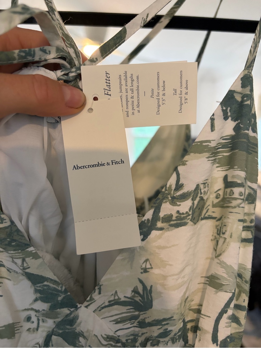 Green Toile Print Maxi Sun Dress - Picture 5 of 9